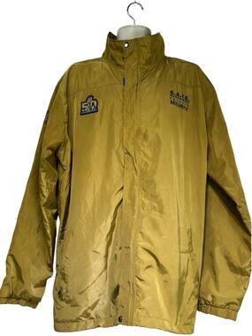 Super Bowl 50 SAFE Security Jacket Gold NFL Staff Event Coat Men’s Size XL